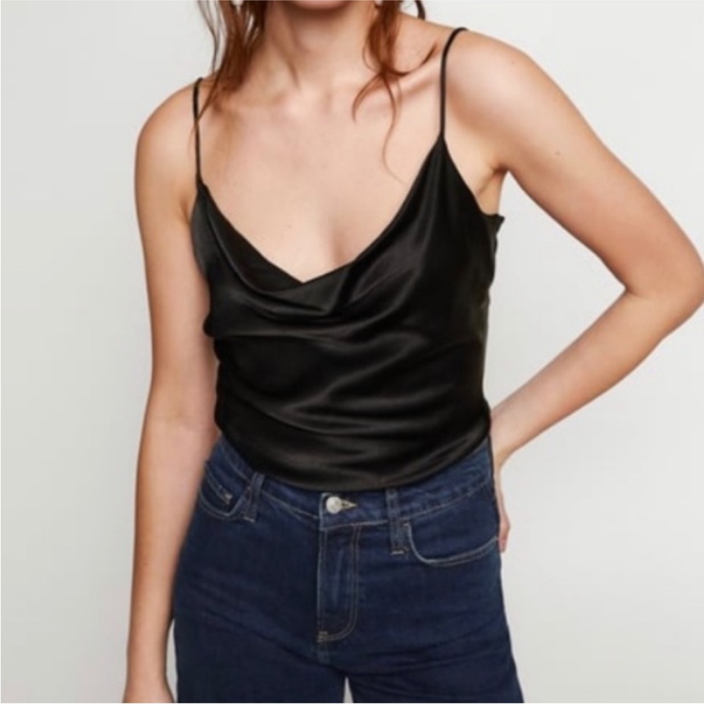 Zara Black Fitted Camisole Top
